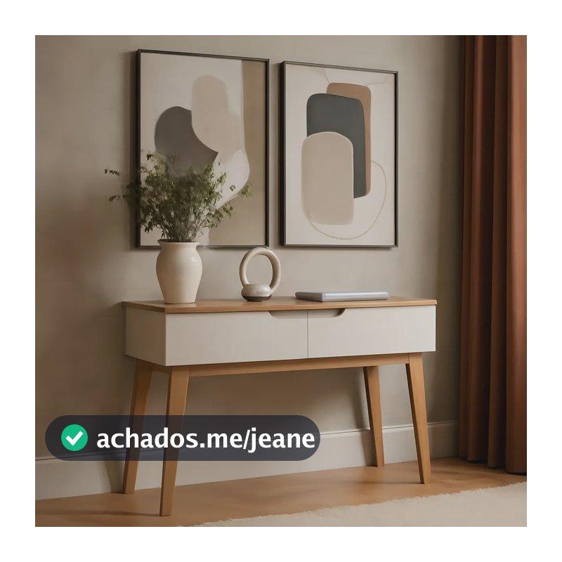 Aparador Para Sala De Estar Bellíssima Off White Cinamomo
