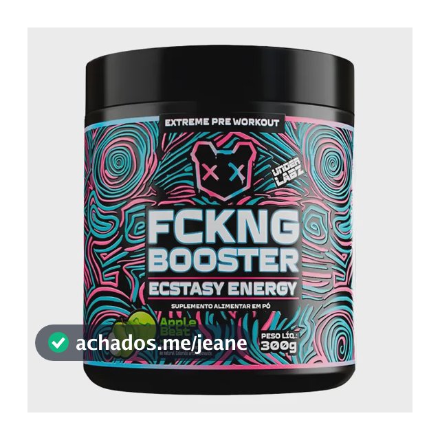 Pré Treino Fckng Booster Under Labz Cafeína Inositol 300g
