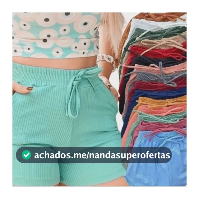Kit 5 Short Shortinho Malha Canelado Feminino Moda Praia