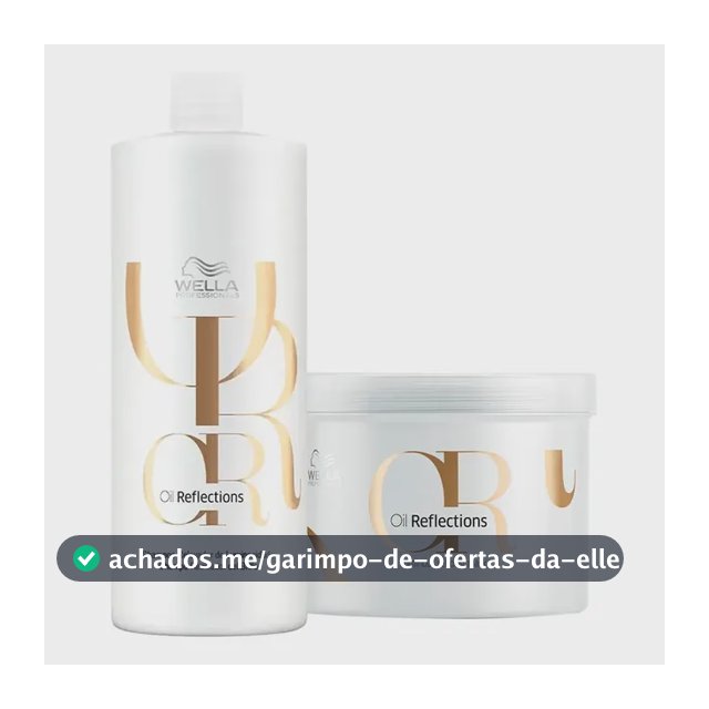 Kit Wella Professionals Oil Reflections Shampoo E Máscara