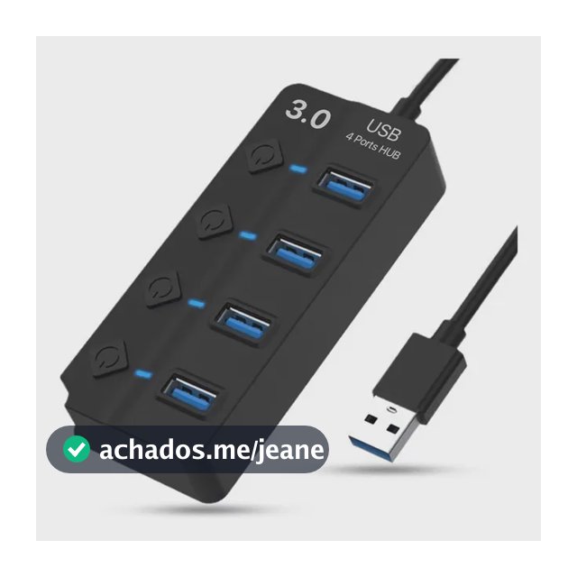 4 Port Usb Hub With Individual Switches Led For Laptop Pc