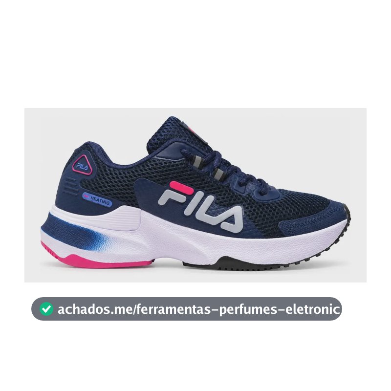 Tênis Fila Academia Corrida Caminhada Heating Leve Macio F Marinho Pink 38 Br