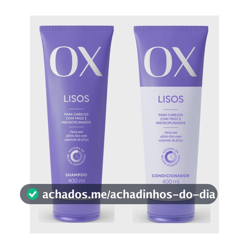 Kit Ox Lisos Shampoo E Condicionador 400ml