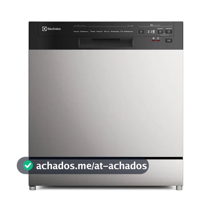 Lava-Louça Electrolux 8 Serviços Inox com Programa Lava & Seca 50 minutos LS08E Display Digital