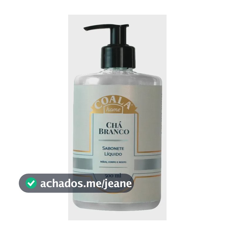 Sabonete Líquido Corpo Mãos Chá Branco Coala Home 500ml
