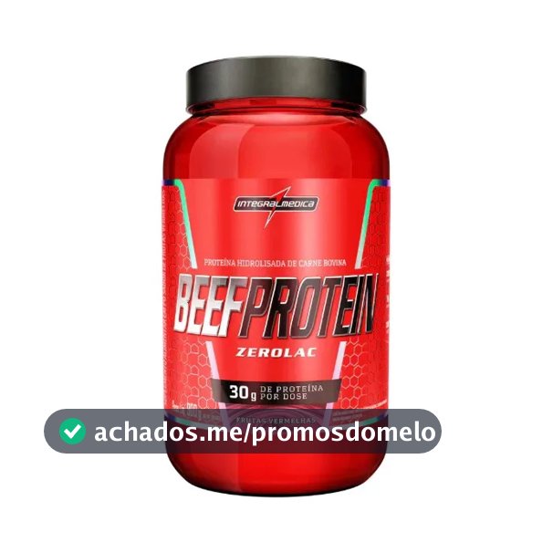Suplemento Proteico + Integralmédica + Beef Protein + Zero Lactose E Sem Glúten + 900g Frutas Vermelhas Frutas Vermelhas