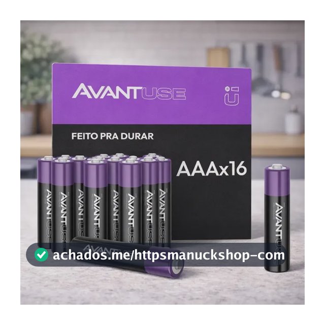 kit 16 Pilhas Recarregável Palito AAA 1.2v 1000MAH Cod: 408180016-4 Avant