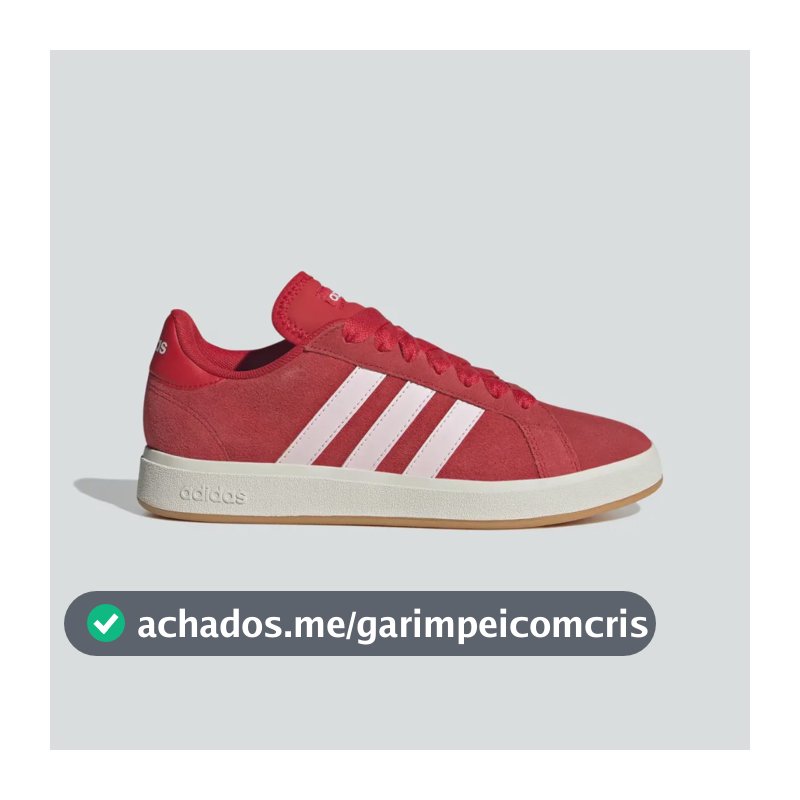 Tênis Feminino Grand Court Base 00s adidas Betsca/clpink/owhite Liso 37 Br
