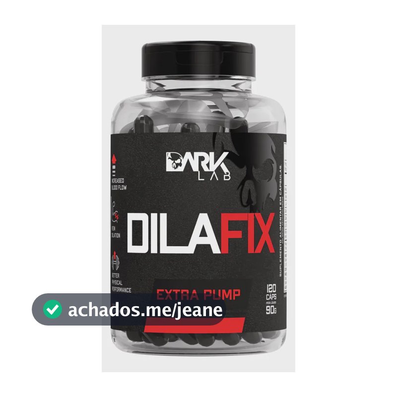 Vasodilatador Dilafix Extra Pump 120 Caps Dark Lab Sabor Sem sabor