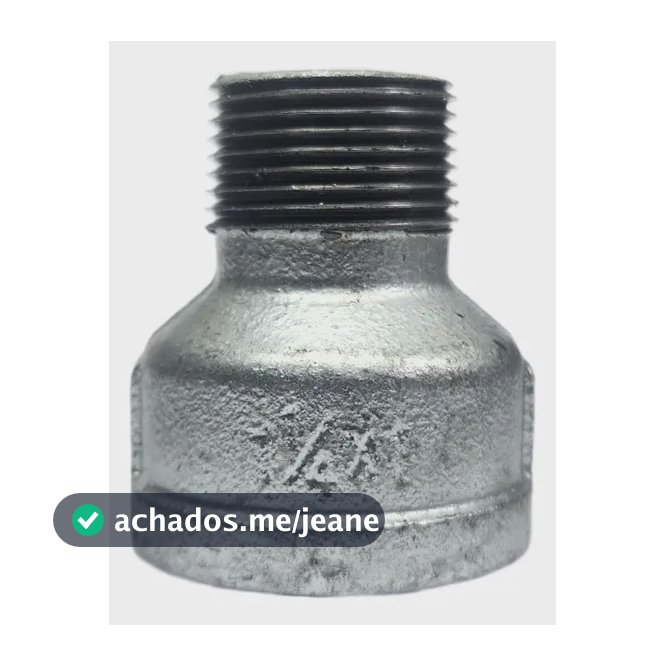 Luva Com Redução Macho/fêmea 1-1/4 Para 1 Poleg Galvanizada Npt