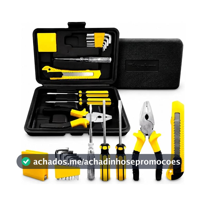 Kit Jogo De Ferramentas Aço Carbono Titanium 11 Peças