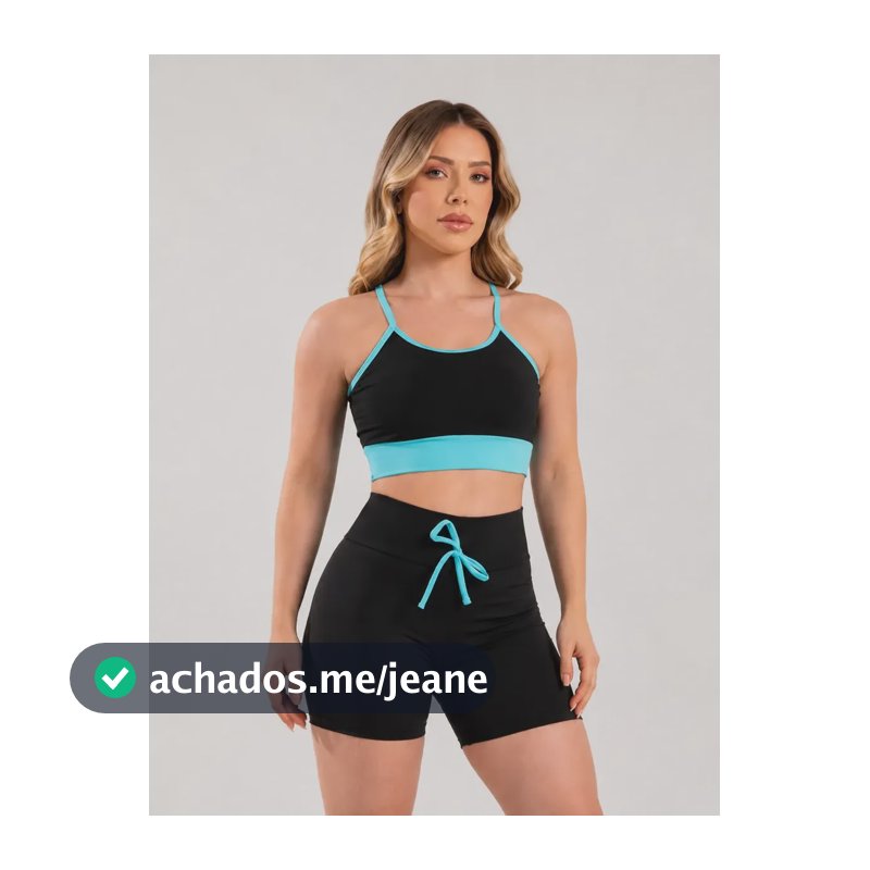 Conjunto Fitness Feminino Cintura Alta Short E Top Virginia Nuvem Gg (veste 46 Ao 48)