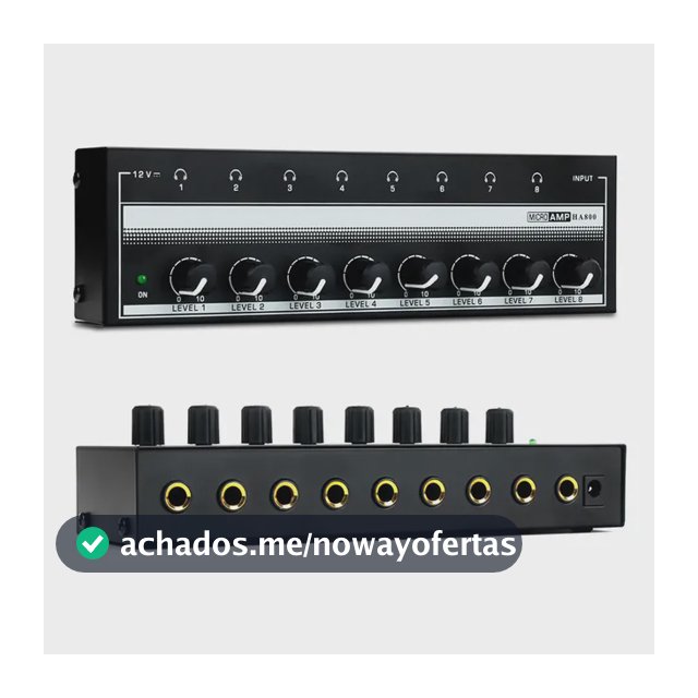 Ha800 Amplificador Fone Ouvido Amplificador Áudio 110v/220v Preto 110v-120v