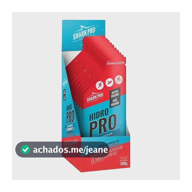 Shark Up Hidro Pró Gel Repositor Hidroeletrolítico 10 Sachês Morango Silvestre