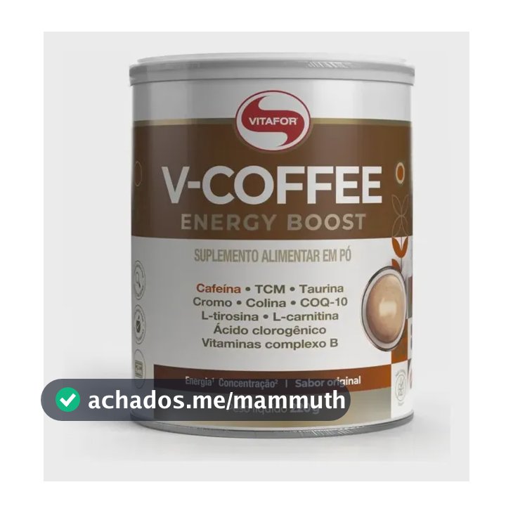 Suplemento V-coffee Energy Boost 220g Vitafor