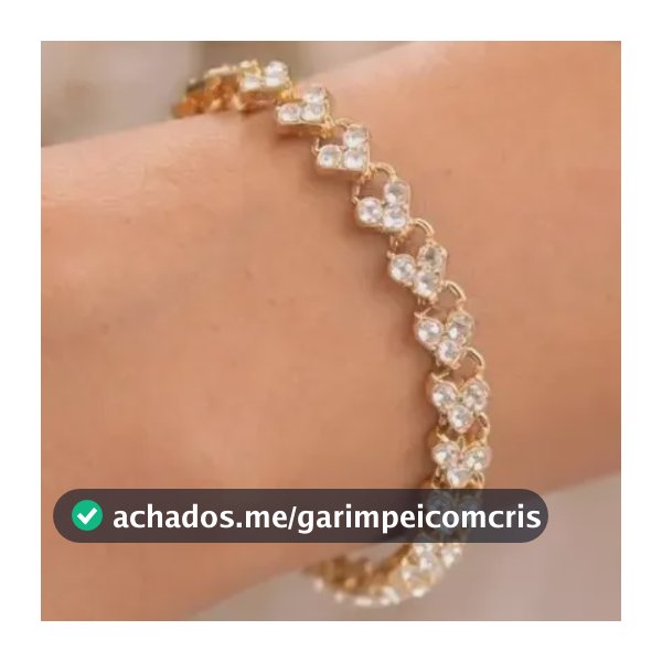 Pulseira Noiva Debutante Madrinha Festa Prata Strass Pul-33