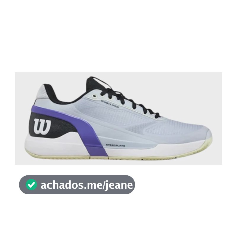 Tenis Wilson Rush Pro 5 Clay Gray Dawn/black/tender Yellow Cinza 42 Br