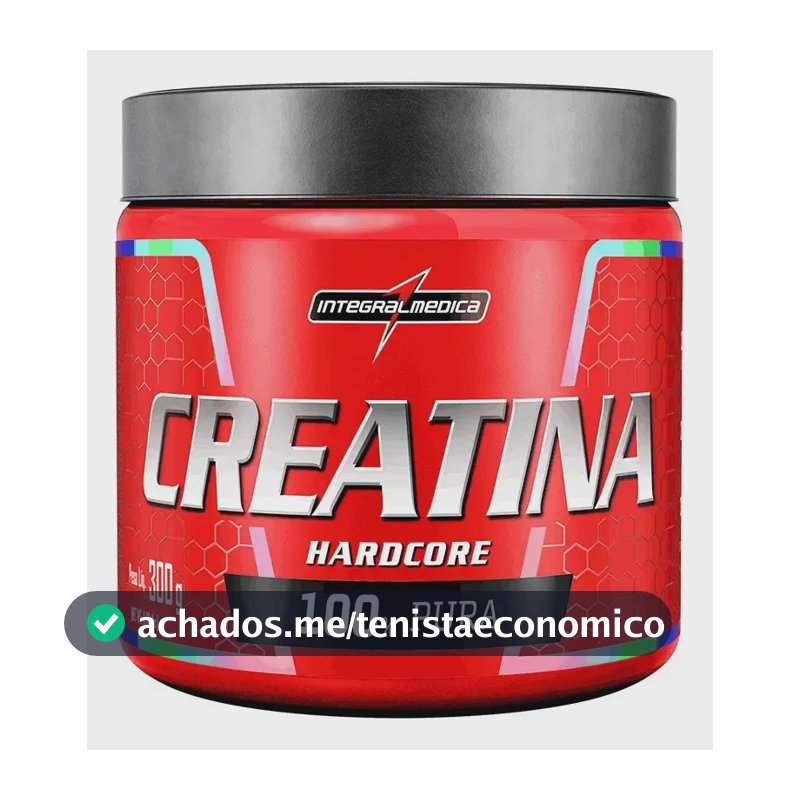 Creatina Integralmédica Monohidratada Hardcore em pó Sem sabor x 300g