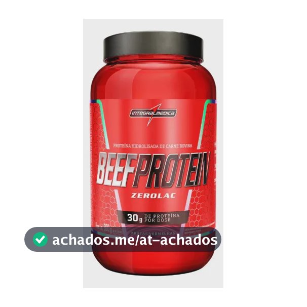 Suplemento Proteico + Integralmédica + Beef Protein + Zero Lactose E Sem Glúten + 900g Frutas Vermelhas Frutas Vermelhas