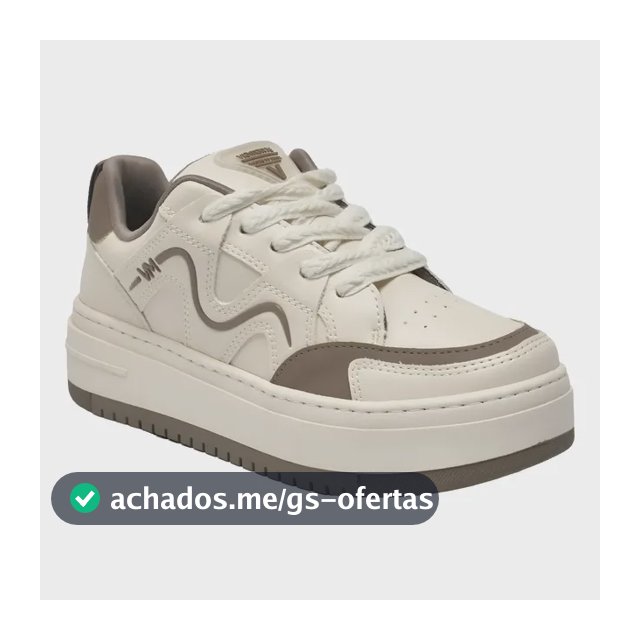 Tênis Feminino Via Marte Sola Alta Moda Minimalista 306-002