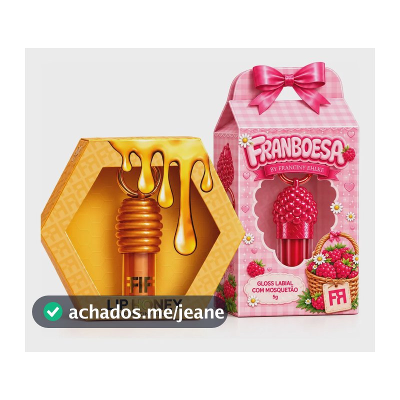 Kit Gloss Fran By Franciny Ehlke LipHoney + Franboesa
