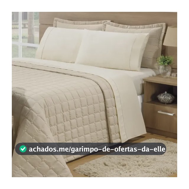 Colcha Cobre Leito 3pçs Matelado Super King 2,60x3,10
