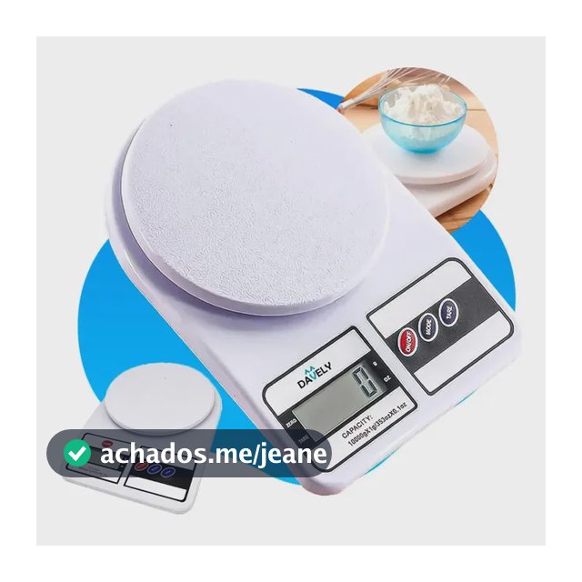 Balança Digital De Precisão Davely Cook Cozinha Para Uso Domestico E Profissional Fitness Ideal Para Dietas Treinos Alimentos Confeitaria Nutrição Capacidade Máxima 10 Kg Branco