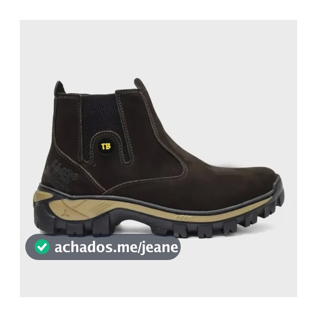 Botina Bota Coturno Mas/fem 100% Couro Legítimo Promoção