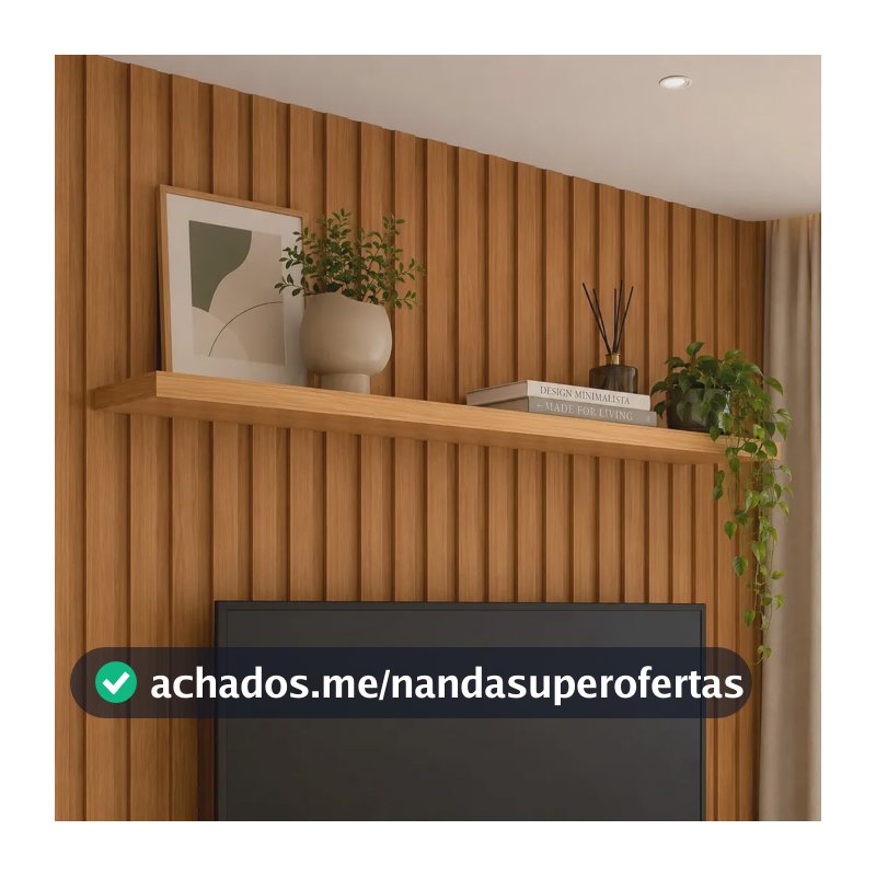 Prateleira Suspensa Com Suporte Invisível 180cm