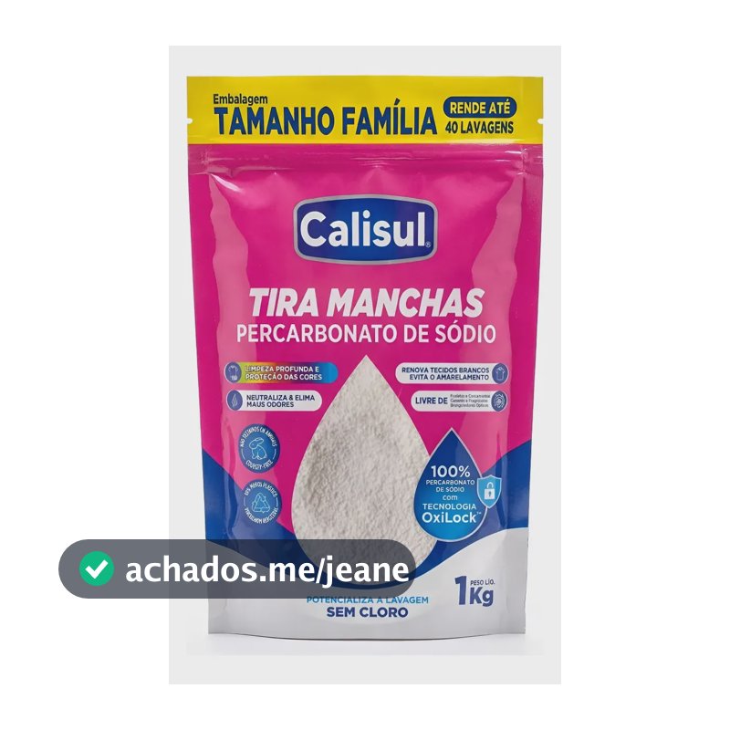 Percarbonato De Sodio Calisul 100% Pureza Granulado - 1 Kg