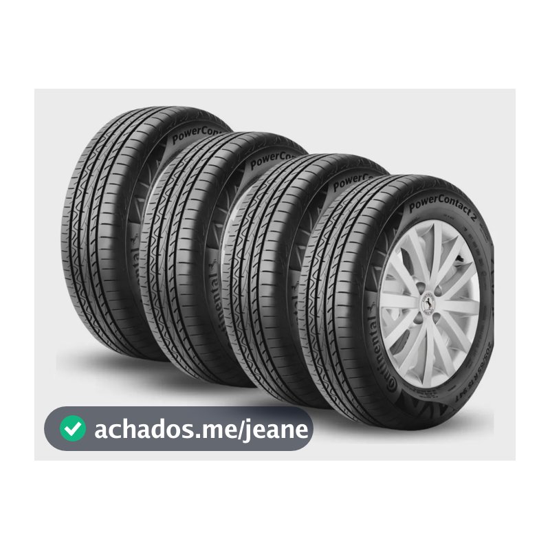 Kit 4 Pneus 205/55R16 Continental PowerContact 2 91V Aro 16