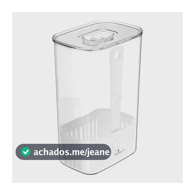 Organizador De Temperos Ou 2,3l Linha Clear Fresh Natural Transparente
