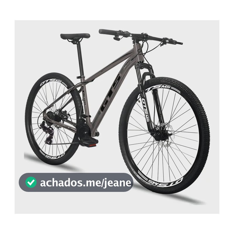 Bicicleta Aro 29 Gts Feel Glx 24 Marchas Freios A Disco Cor Cinza Tamanho Do Quadro 17 Gris