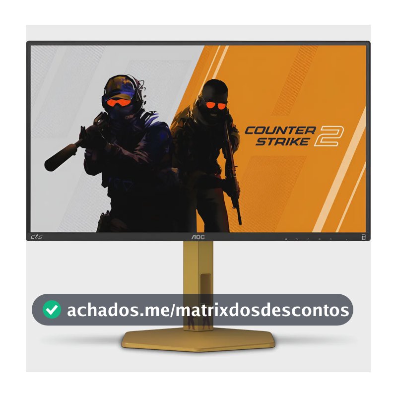Monitor Gamer Aoc Agon Cs2 25'' 310hz Base Ajustável Cs25g Preto/dourado 127/220v