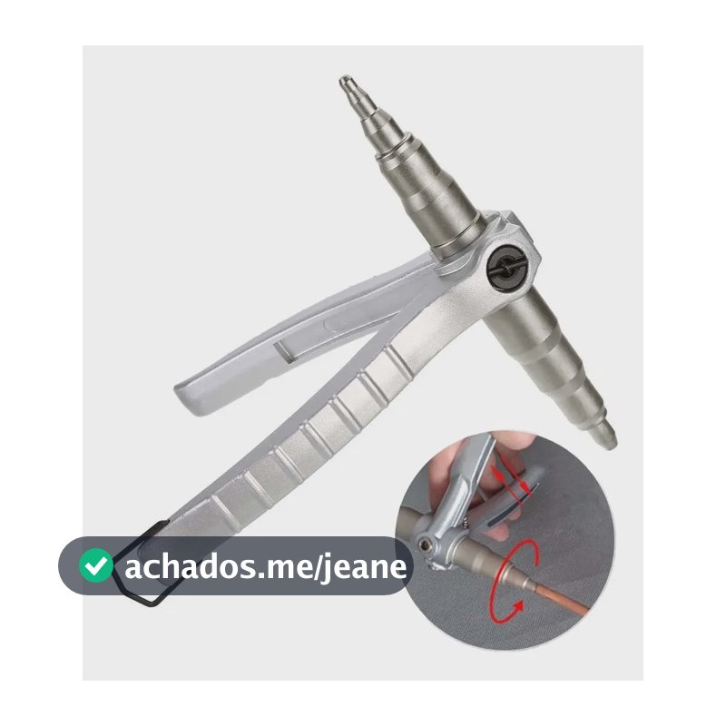 Expansor Alargador Tubos Cobre Manual 1/4 A 7/8 Refrigeração Prata