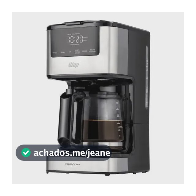 Cafeteira Digital Aroma Wap WCD1500 Cozinha Inteligente Cor Preto
