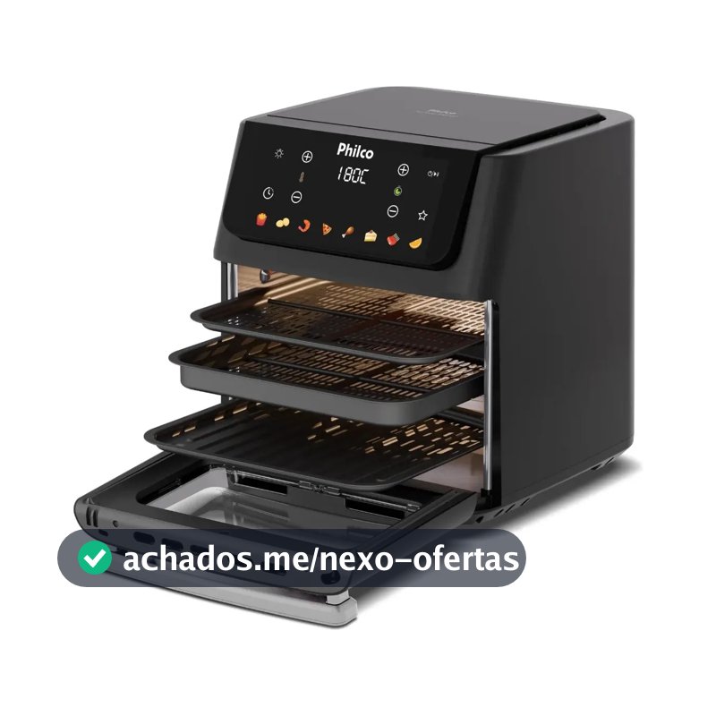 Fritadeira Air Fryer Philco 16 Litros Paf16c Preto