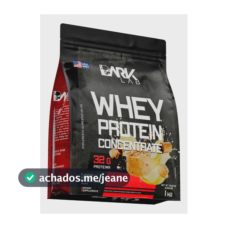 Whey Protein Concentrado 1kg Dark Lab Sabor Paçoca
