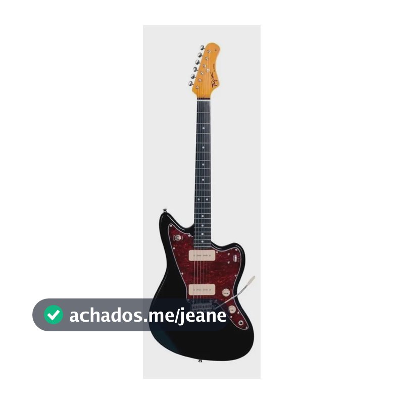 Guitarra Elétrica Tagima TW-61 JazzMaster Preto P-90 Tremolo Alavanca