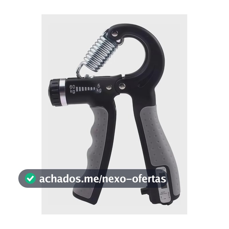 Aderência De Mão Hand Grip 5-60kg Exercite Com Balcão Cinza