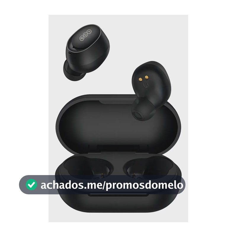 Fone QCY T27 Arcbuds Lite Bluetooth 5.3 Cor Preto