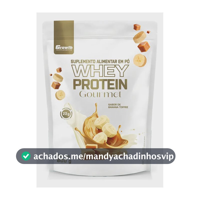 Whey Protein Gourmet 800g Growth Supplements - Banana Toffee Banana Toffee