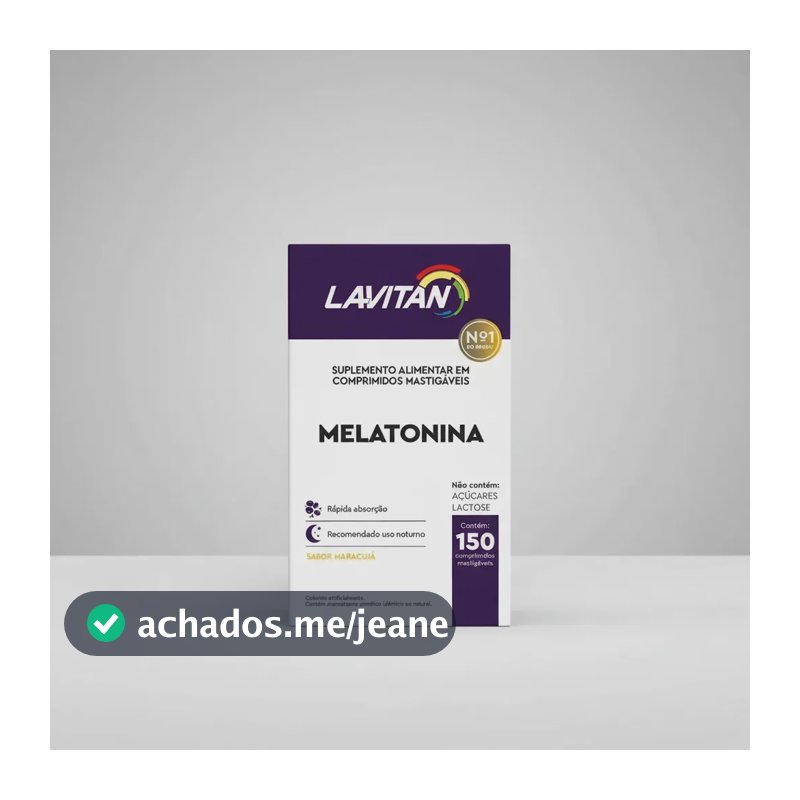 Melatonina Lavitan em comprimidos sabor Maracujá de 150 un