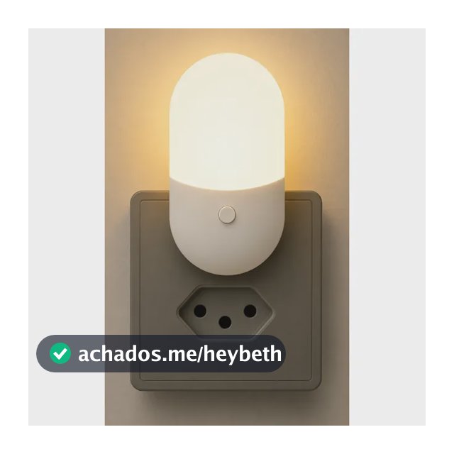 Mini Abajur Luminária Tomada Luz Noturna Led Bivolt