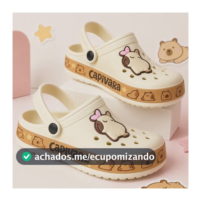 Babuche Adulto Capivara Antiderrapante Confort Chinelo Nuvem