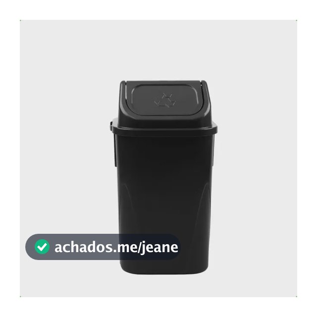 Lixeira Coletiva Basculante 60 Litros Resistente