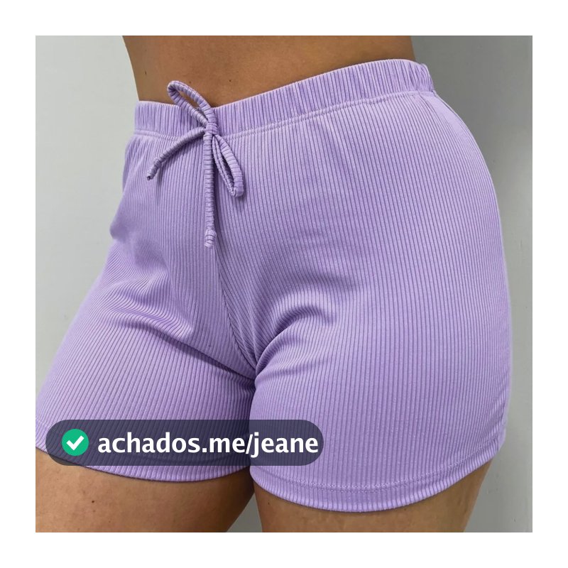 Kit 2 Shorts Feminino Canelado Confortável Leve Fresquinho Kit 2 Sortidos Canelado Gg