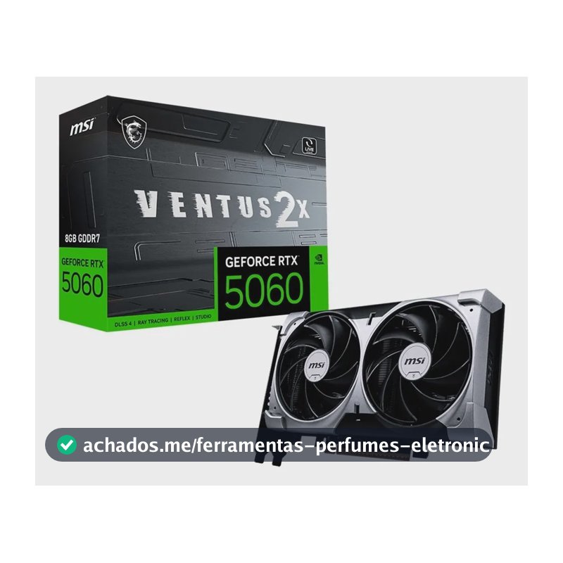 Open Box Nvidia Msi Rtx 5060 Ventus 2x 8gb Gddr7 Oc