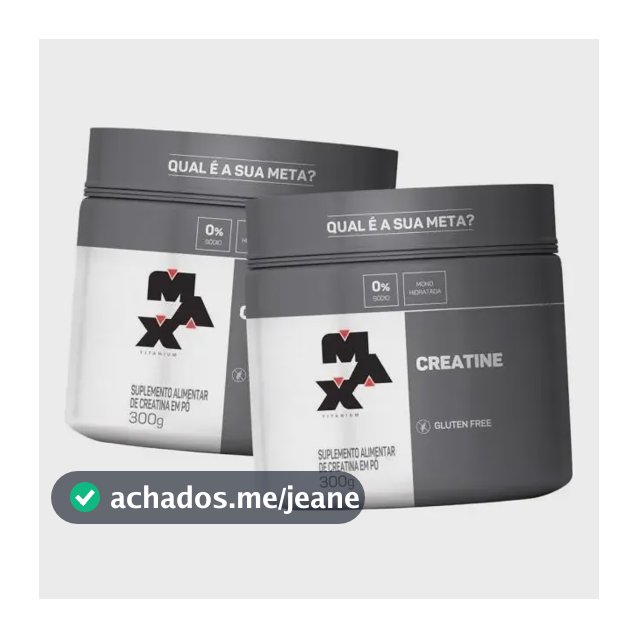 Kit 2x Creatina Titanium (300g) Max Titanium