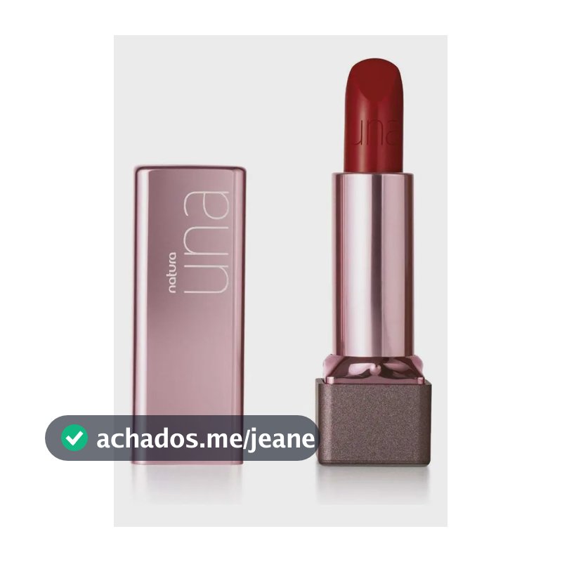 Batom Cc Vermelho 4c Hidratante Una Natura Fps25 3,8g
